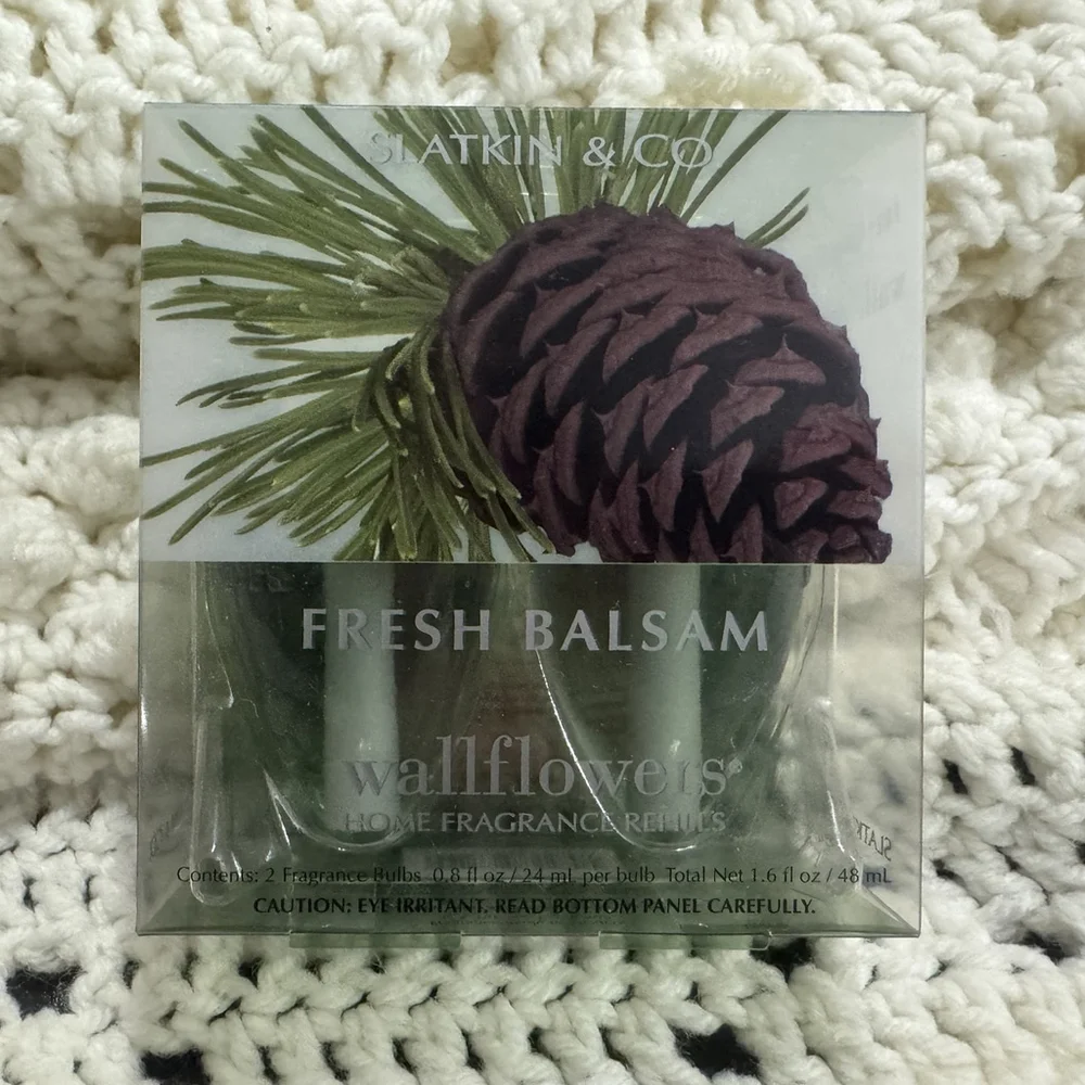 Set Of 2 Bath and Body Works Fresh Balsam Wallflowers Home Fragrance Refills(4) - Picture 4 of 9